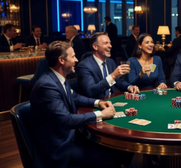 Elegancki stół pokerowy podczas eventu RGO
